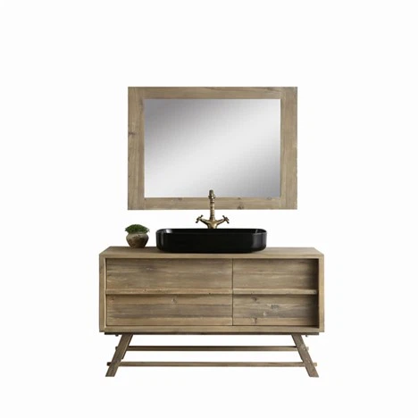 Novo design Madeira maciça Armário de Combinação de Banheiro Angustiado