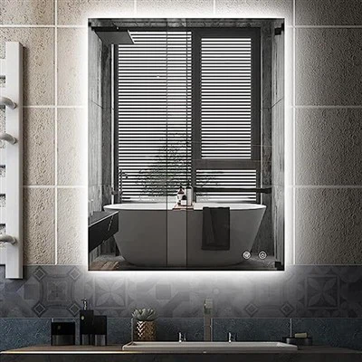 Espelho LED para banheiro com luzes